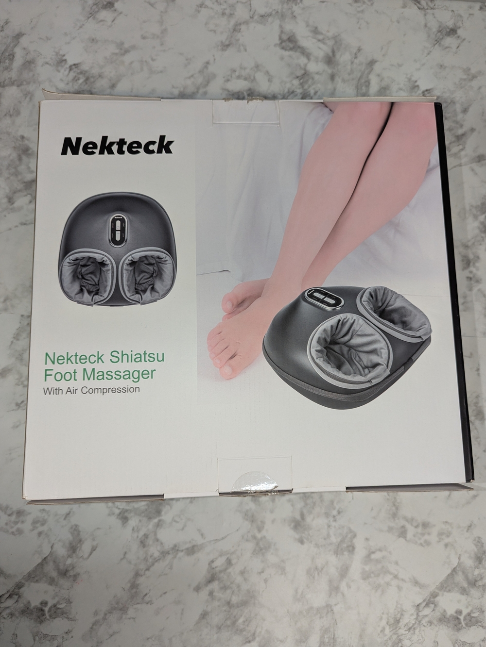 Gray Shiatsu Foot Massager with Air Compression